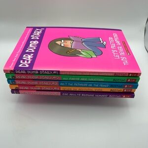 Dear Dumb Diary Book Lot Books 1-5 by Jim Benton (EUC) Bundle Chapter Elementary